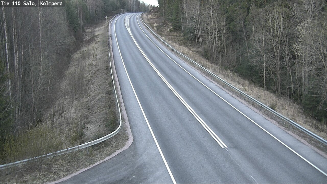 Weather Camera Image Väg 110 Salo, Kolmperä, Salo, Varsinais-Suomi