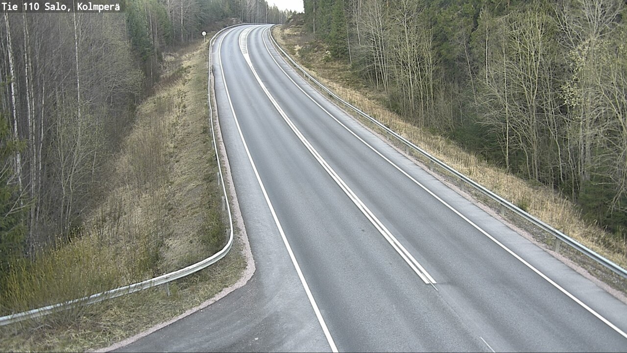 Weather Camera Image Väg 110 Salo, Kolmperä, Salo, Varsinais-Suomi