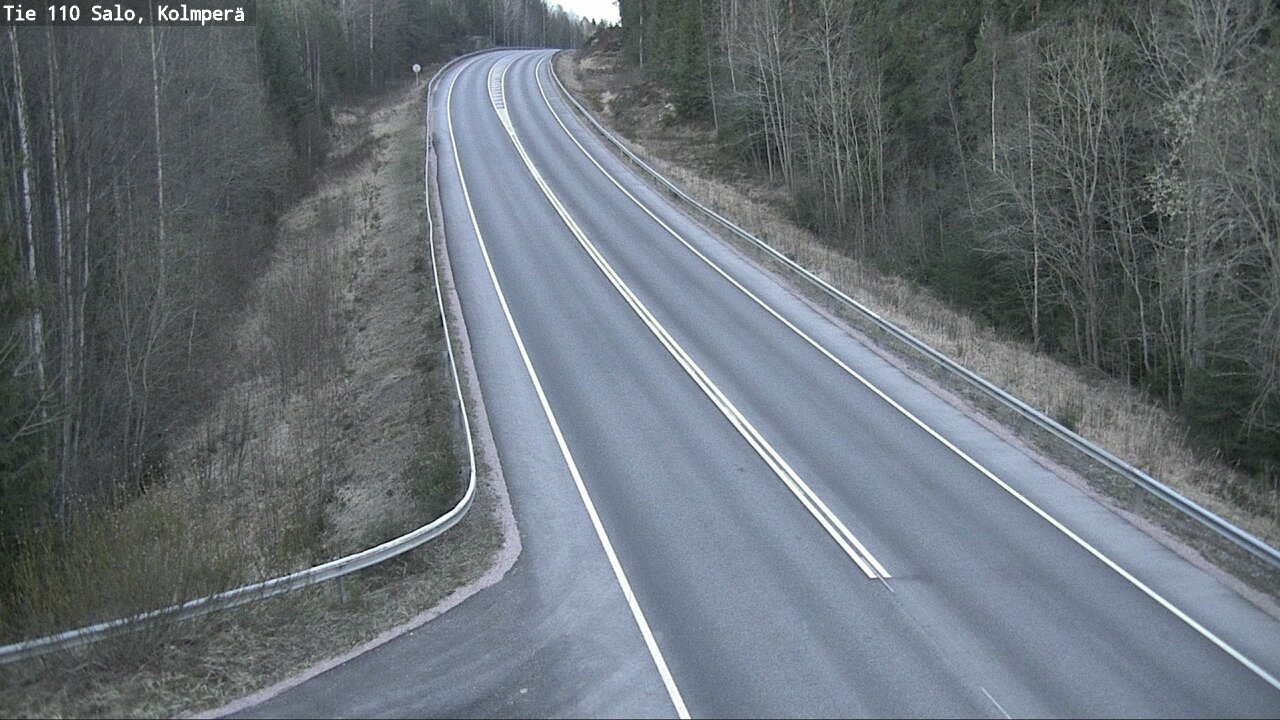 Weather Camera Image Väg 110 Salo, Kolmperä, Salo, Varsinais-Suomi