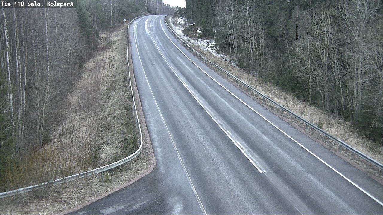 Weather Camera Image Väg 110 Salo, Kolmperä, Salo, Varsinais-Suomi