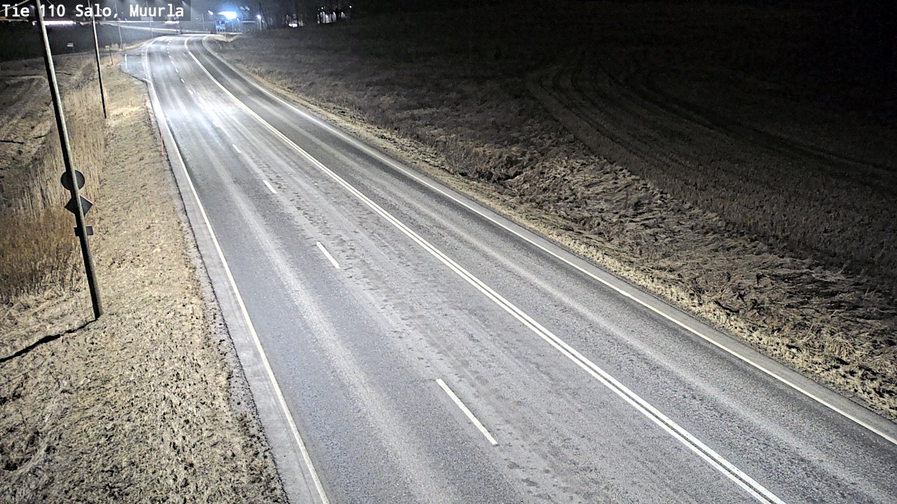 Weather Camera Image Väg 110 Salo, Muurla, Salo, Varsinais-Suomi