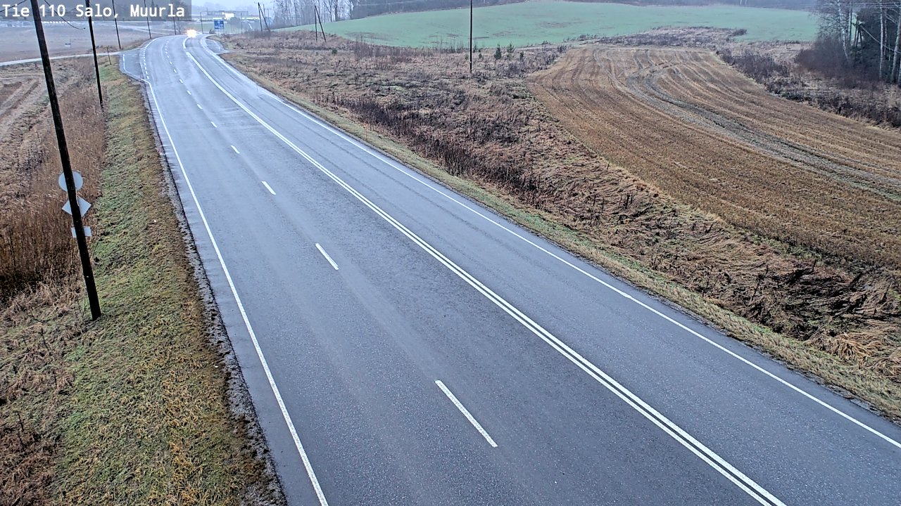 Weather Camera Image Väg 110 Salo, Muurla, Salo, Varsinais-Suomi