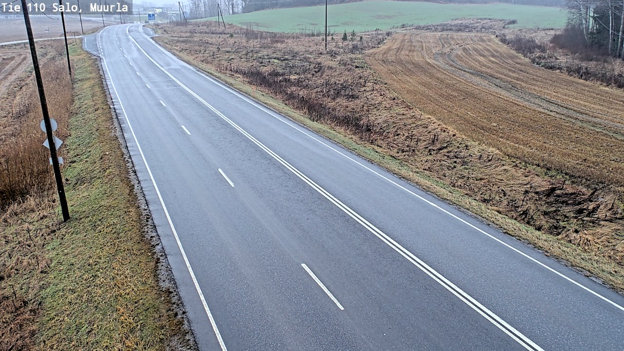 Weather Camera Image Väg 110 Salo, Muurla, Salo, Varsinais-Suomi
