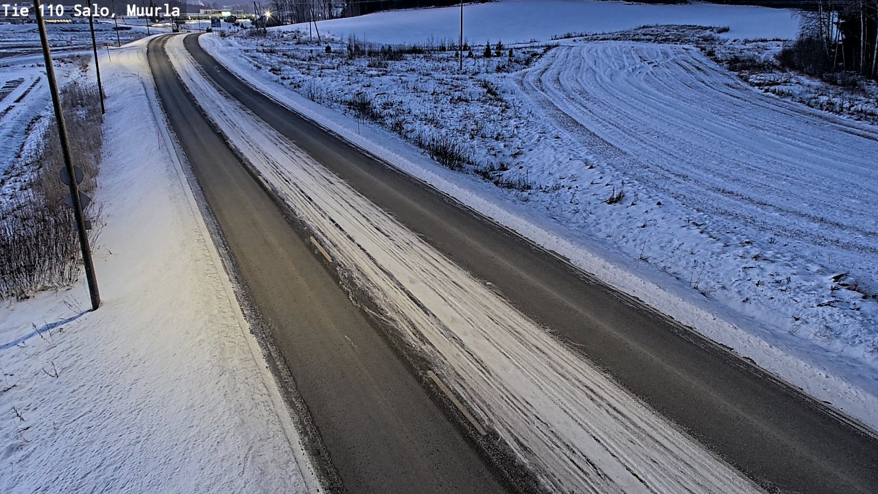 Weather Camera Image Väg 110 Salo, Muurla, Salo, Varsinais-Suomi