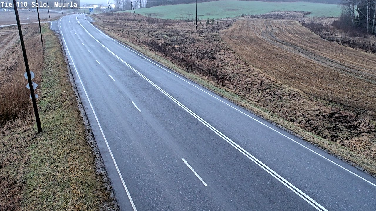 Weather Camera Image Väg 110 Salo, Muurla, Salo, Varsinais-Suomi