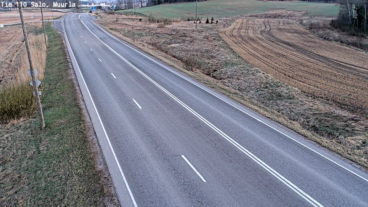 Weather Camera Image Road 110 Salo, Muurla, Salo, Varsinais-Suomi