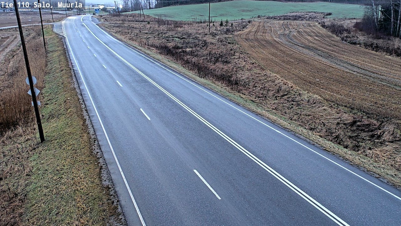 Weather Camera Image Väg 110 Salo, Muurla, Salo, Varsinais-Suomi