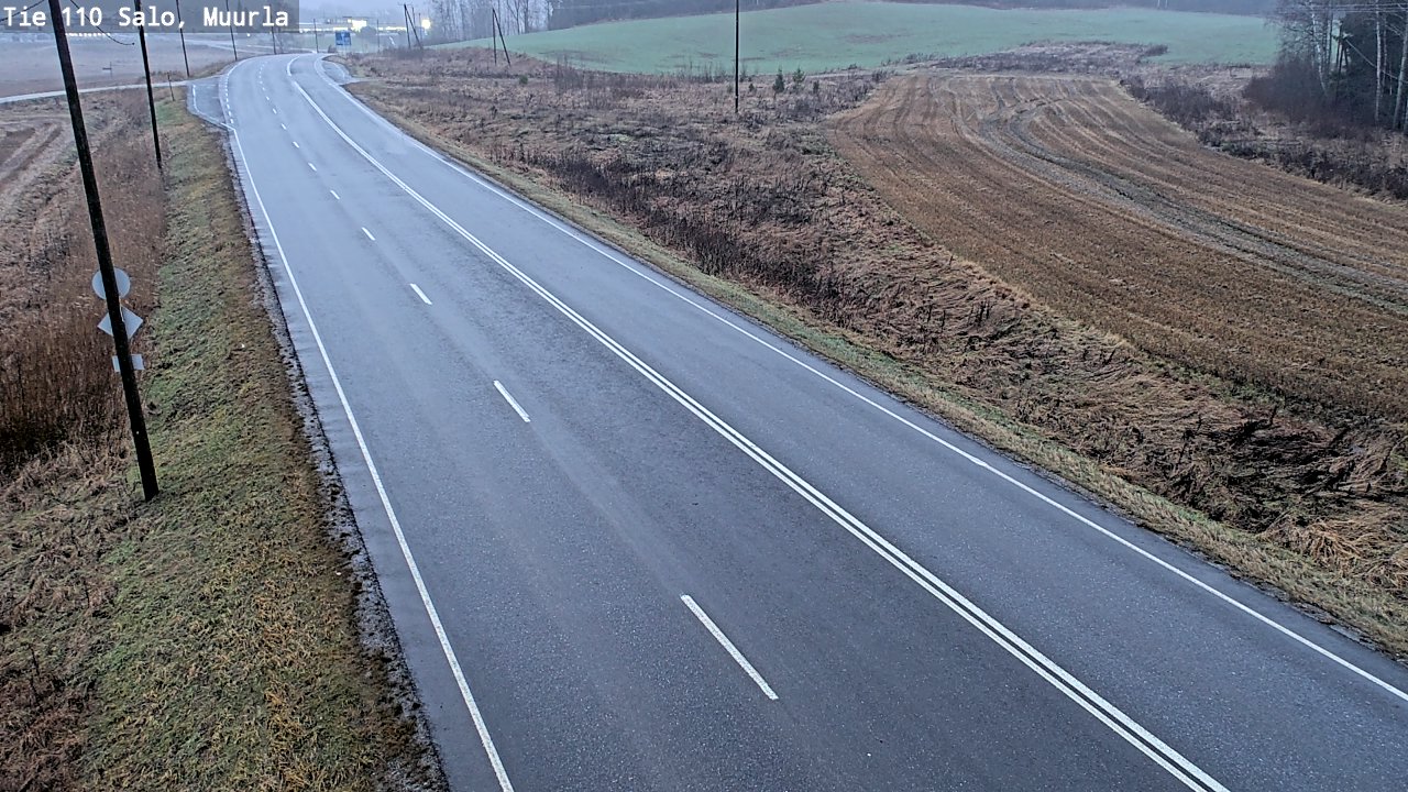 Weather Camera Image Väg 110 Salo, Muurla, Salo, Varsinais-Suomi