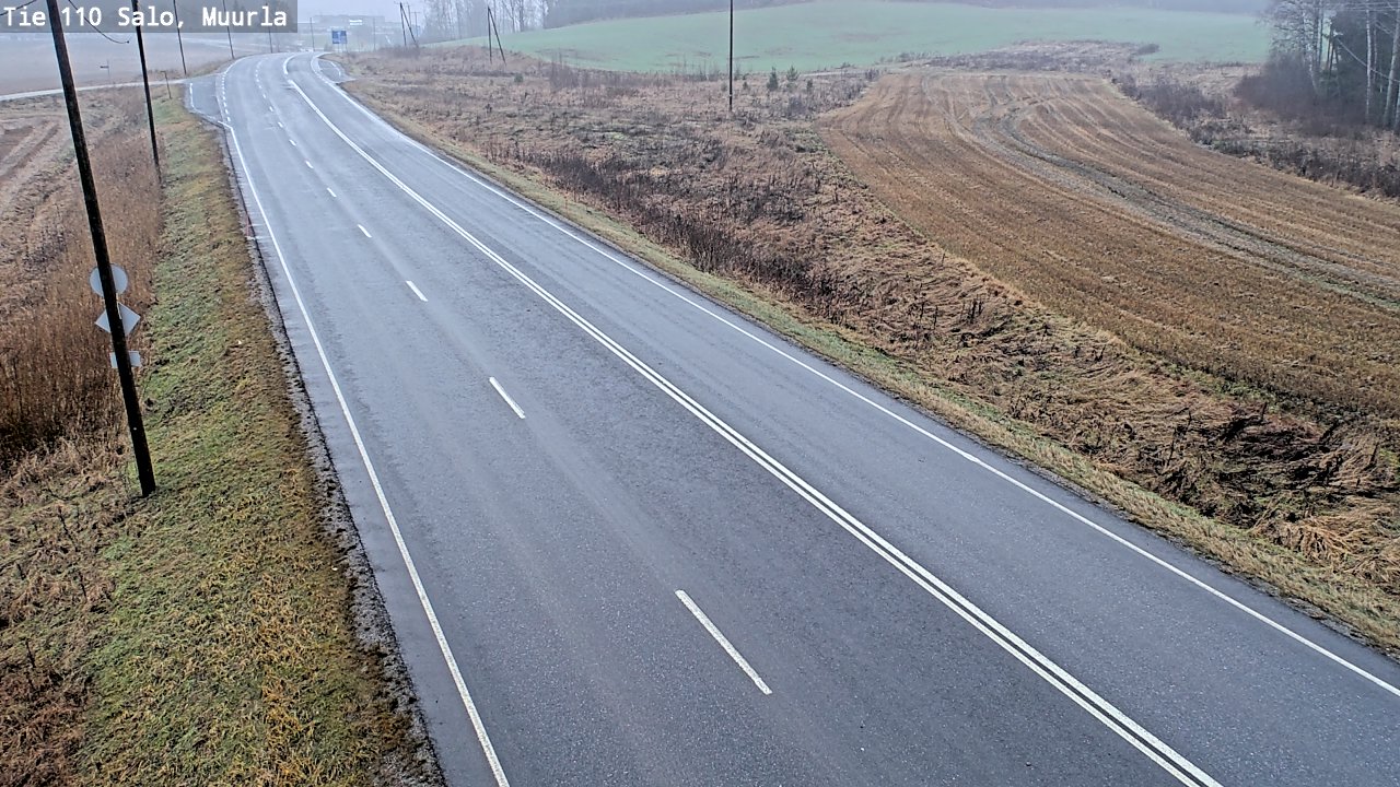 Weather Camera Image Väg 110 Salo, Muurla, Salo, Varsinais-Suomi