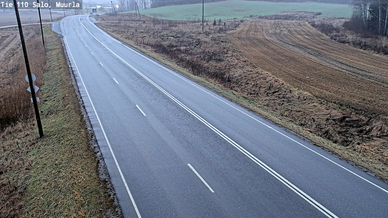 Weather Camera Image Väg 110 Salo, Muurla, Salo, Varsinais-Suomi