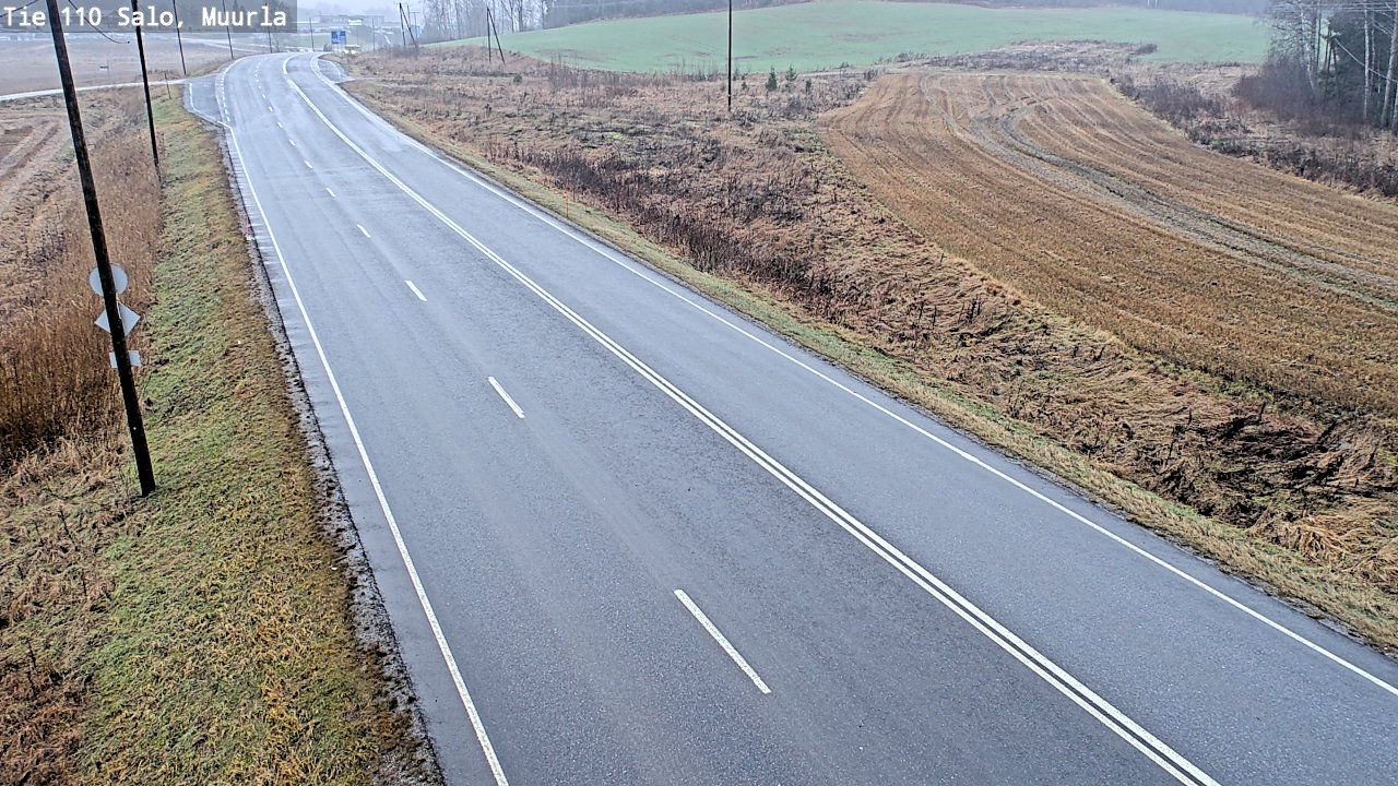Weather Camera Image Väg 110 Salo, Muurla, Salo, Varsinais-Suomi