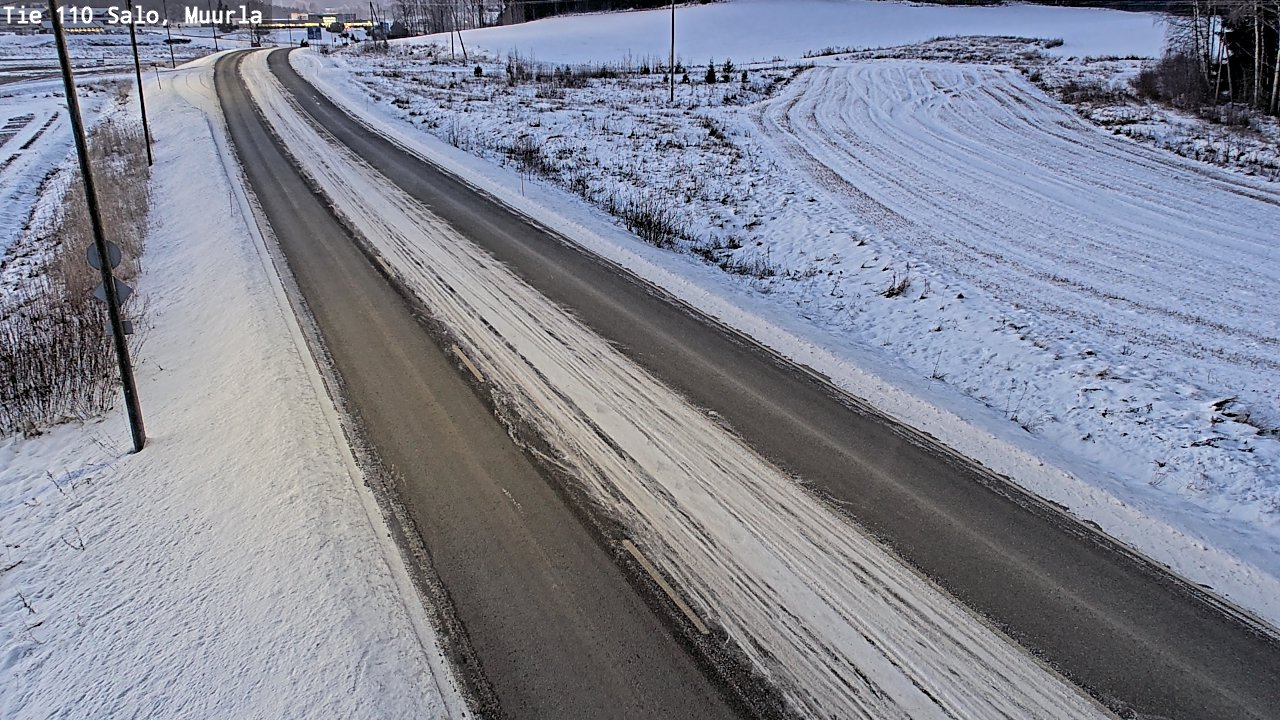 Weather Camera Image Väg 110 Salo, Muurla, Salo, Varsinais-Suomi