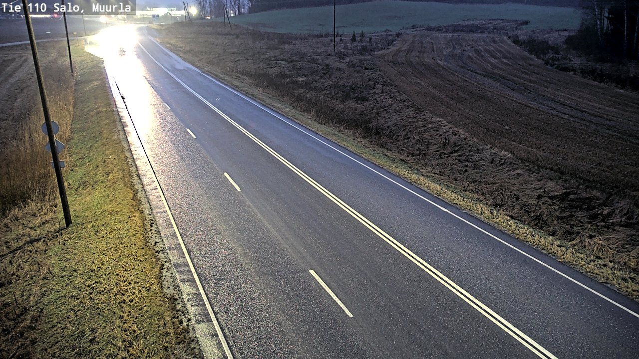 Weather Camera Image Väg 110 Salo, Muurla, Salo, Varsinais-Suomi