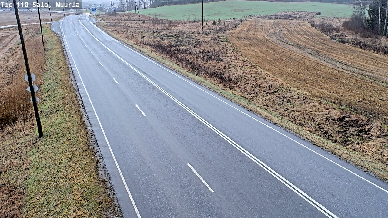 Weather Camera Image Väg 110 Salo, Muurla, Salo, Varsinais-Suomi