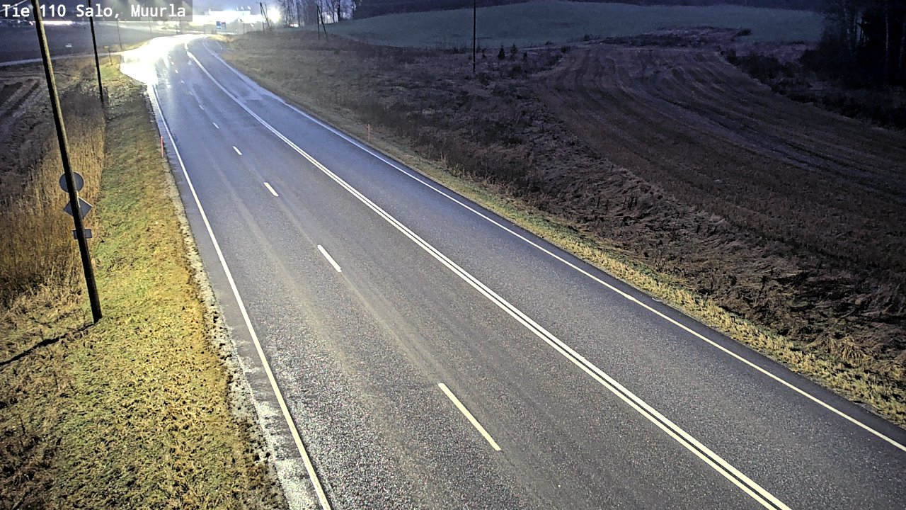 Weather Camera Image Väg 110 Salo, Muurla, Salo, Varsinais-Suomi