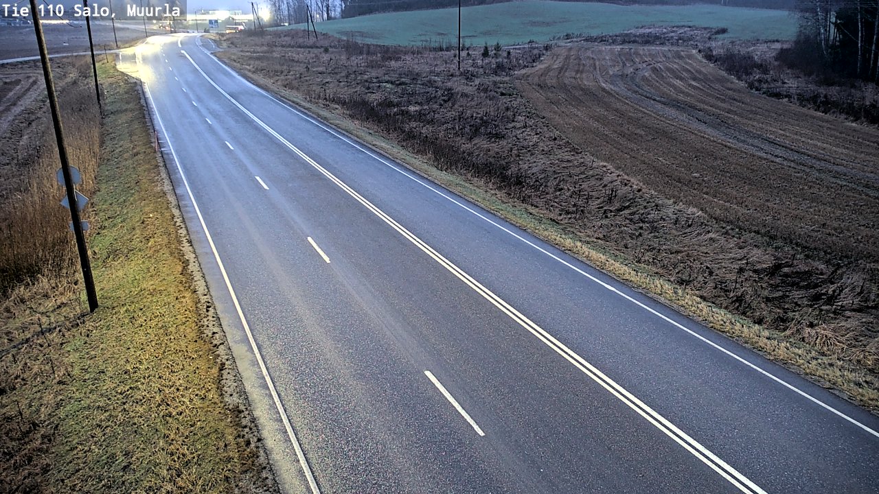 Weather Camera Image Väg 110 Salo, Muurla, Salo, Varsinais-Suomi