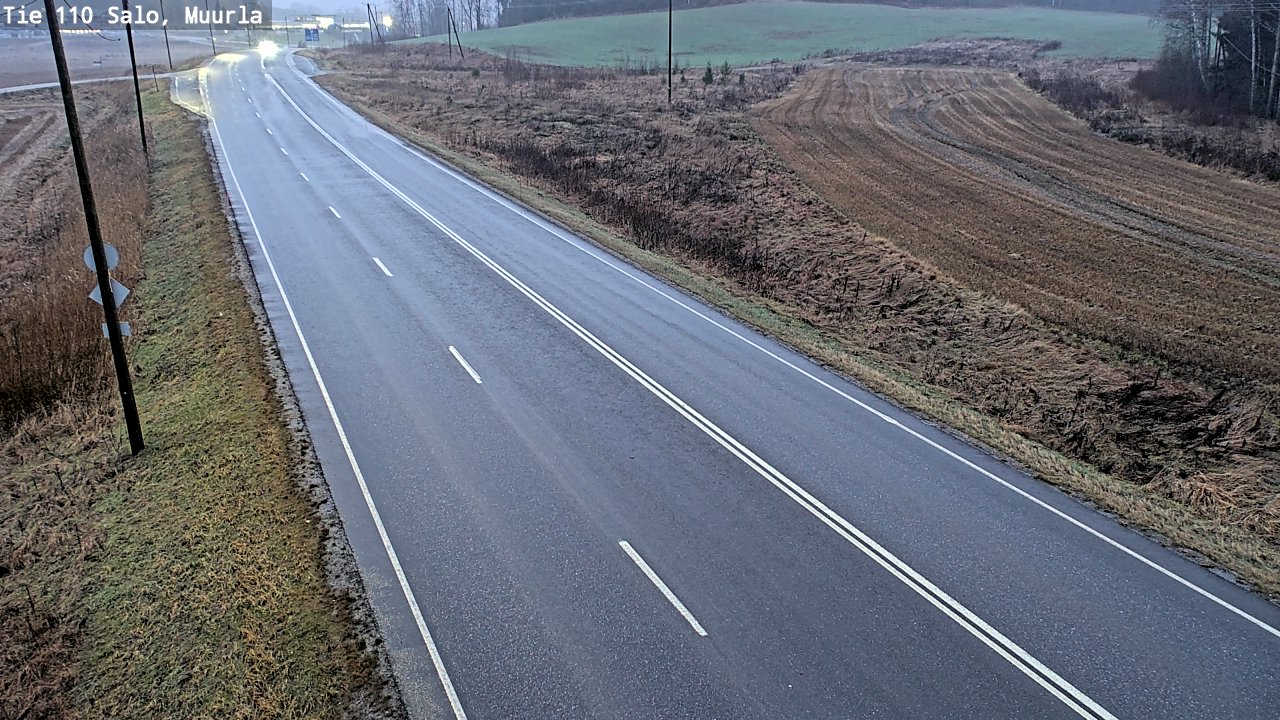 Weather Camera Image Väg 110 Salo, Muurla, Salo, Varsinais-Suomi