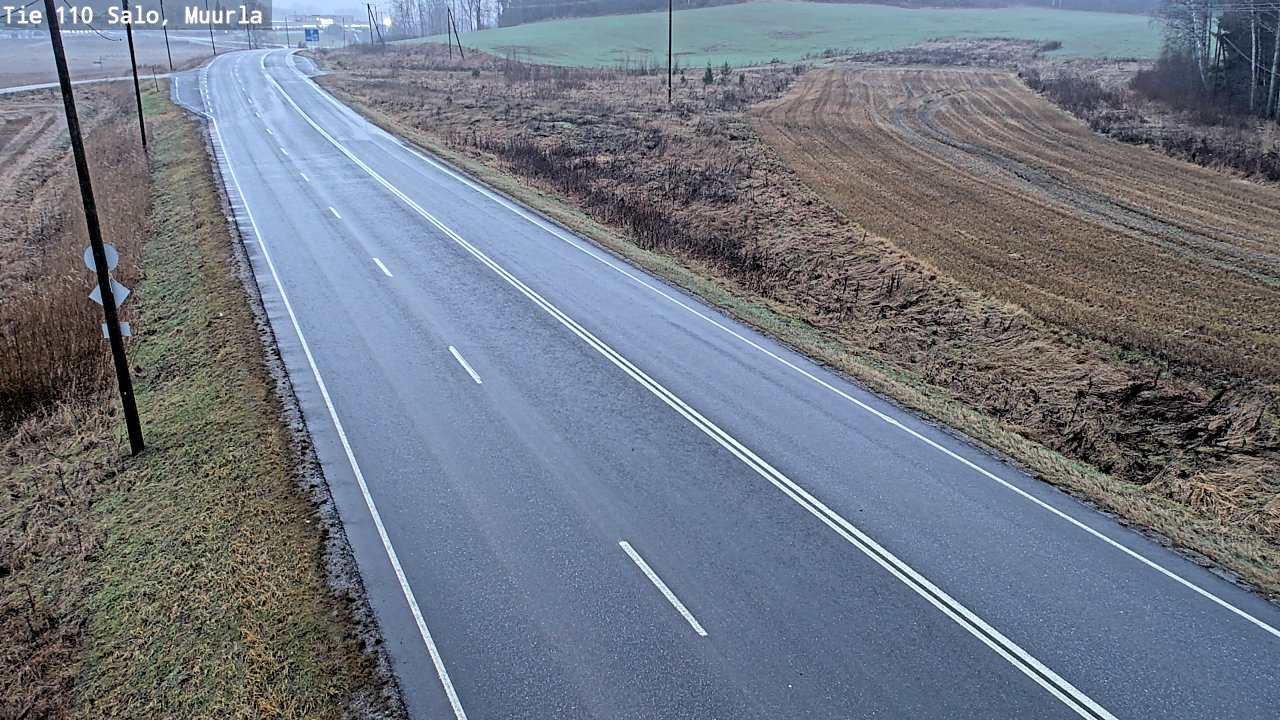 Weather Camera Image Väg 110 Salo, Muurla, Salo, Varsinais-Suomi