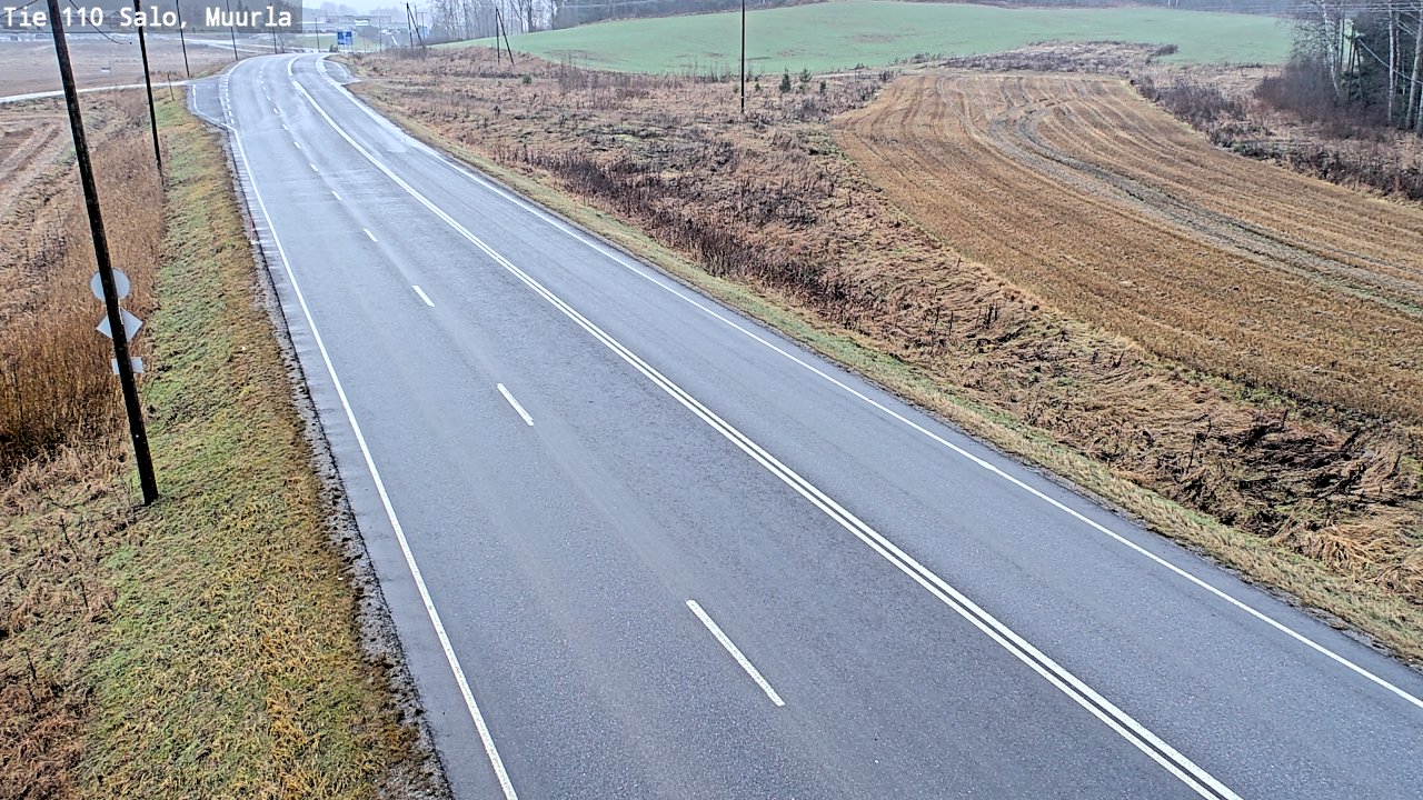 Weather Camera Image Väg 110 Salo, Muurla, Salo, Varsinais-Suomi