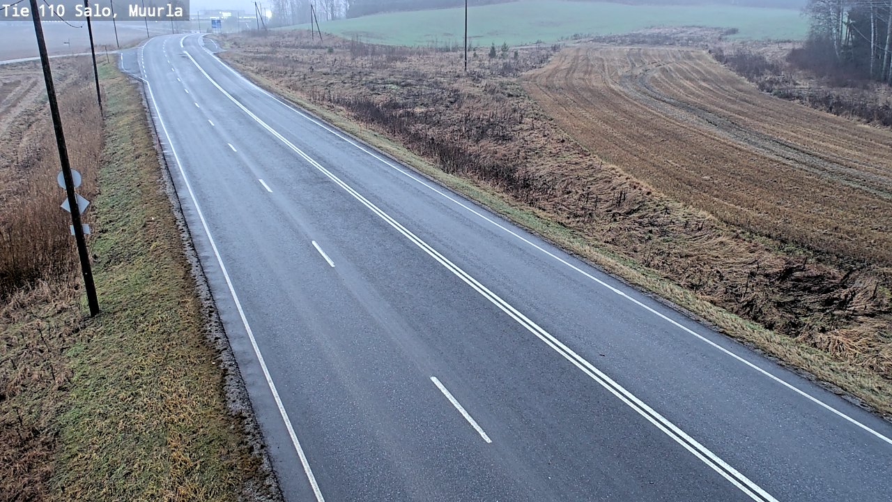 Weather Camera Image Väg 110 Salo, Muurla, Salo, Varsinais-Suomi