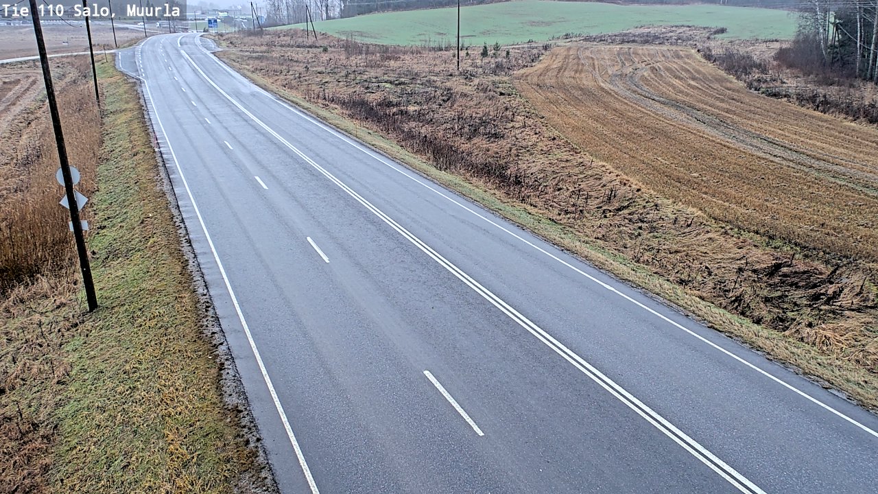 Weather Camera Image Väg 110 Salo, Muurla, Salo, Varsinais-Suomi