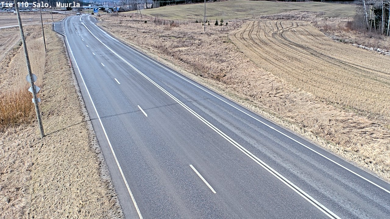 Weather Camera Image Road 110 Salo, Muurla, Salo, Varsinais-Suomi