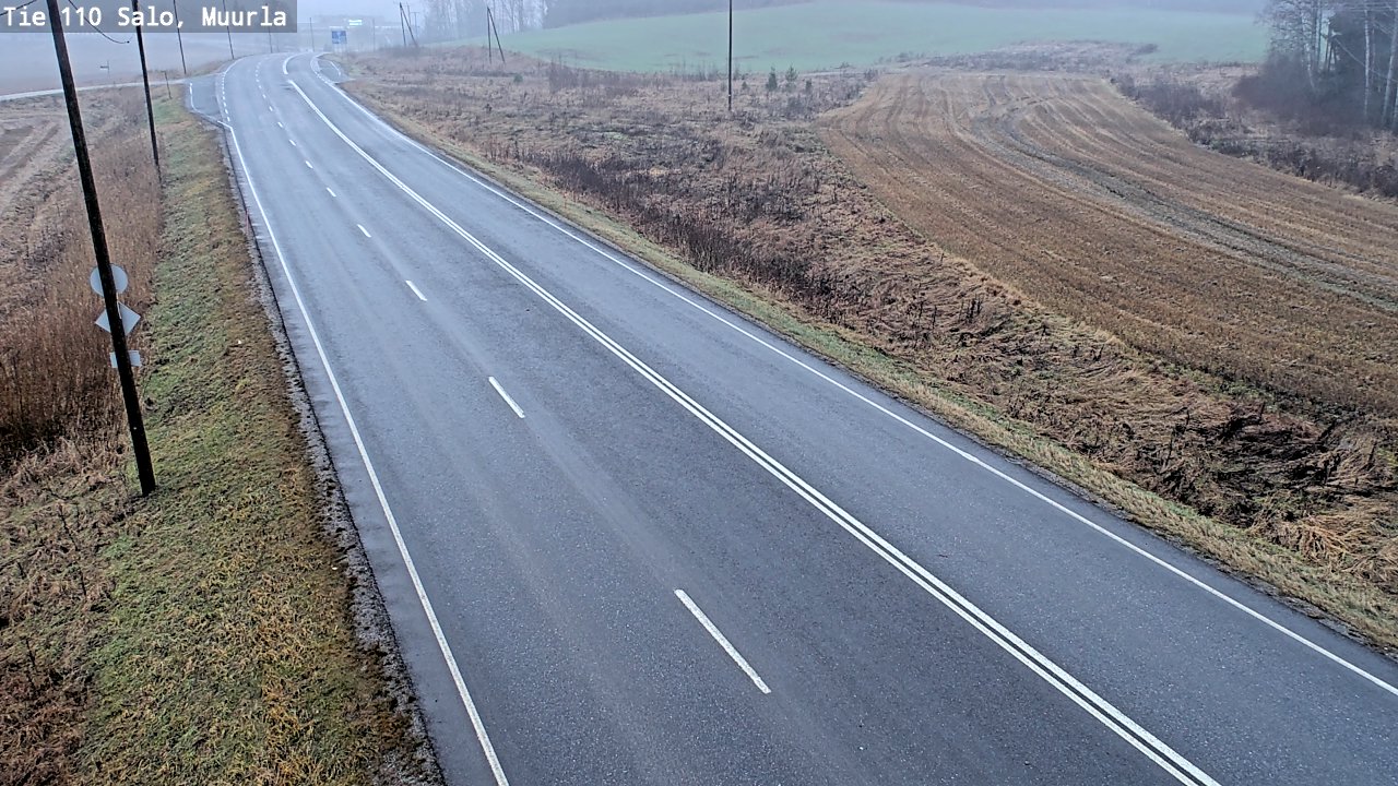 Weather Camera Image Väg 110 Salo, Muurla, Salo, Varsinais-Suomi