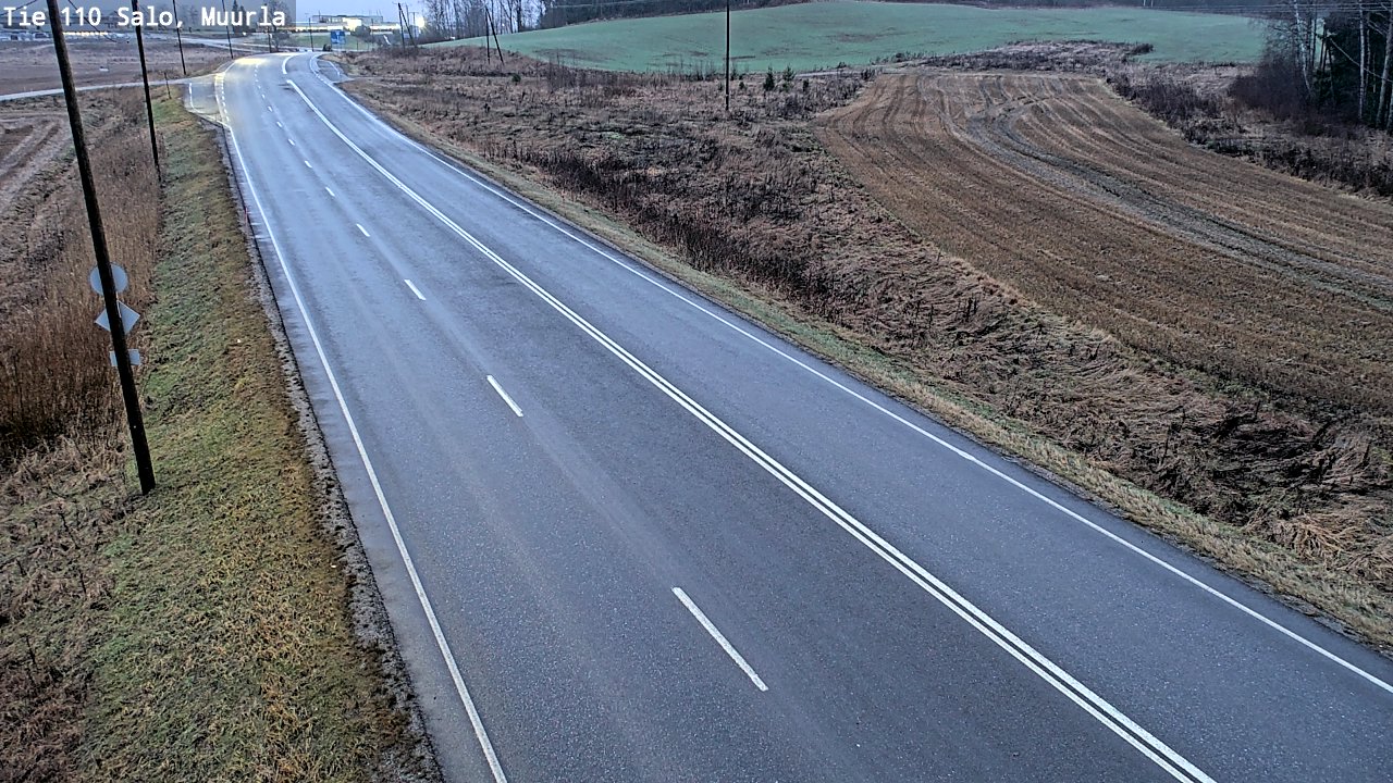 Weather Camera Image Väg 110 Salo, Muurla, Salo, Varsinais-Suomi