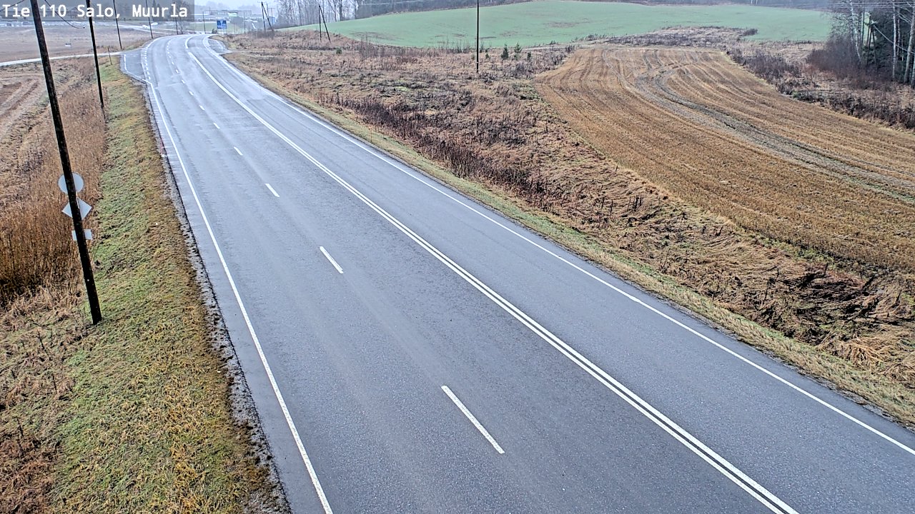 Weather Camera Image Väg 110 Salo, Muurla, Salo, Varsinais-Suomi