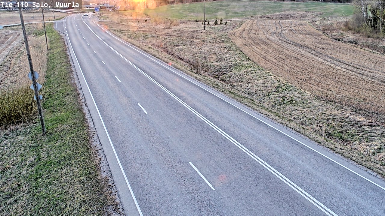 Weather Camera Image Väg 110 Salo, Muurla, Salo, Varsinais-Suomi
