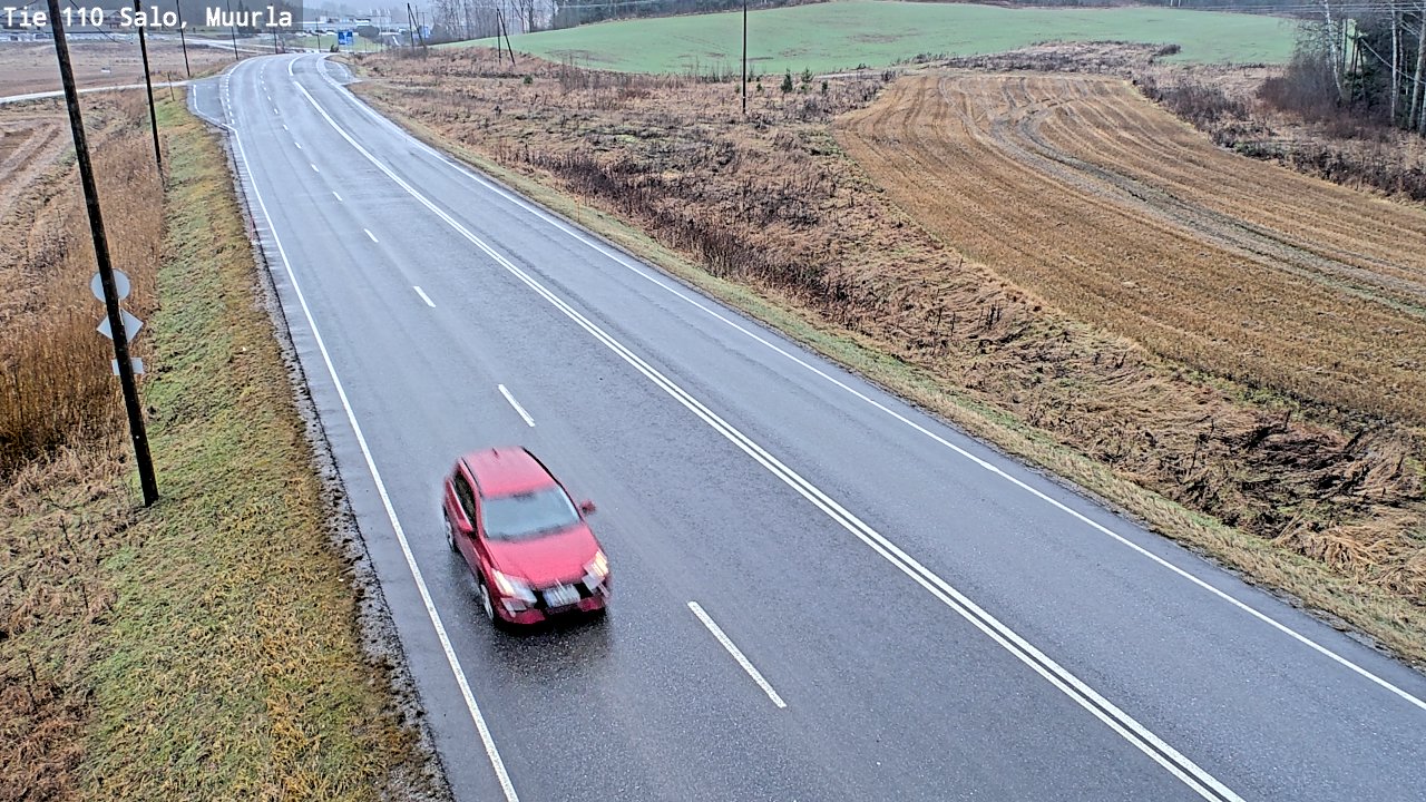 Weather Camera Image Väg 110 Salo, Muurla, Salo, Varsinais-Suomi