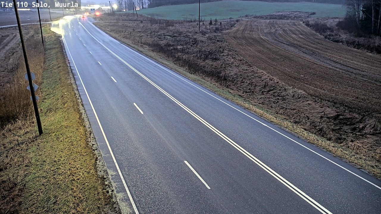 Weather Camera Image Väg 110 Salo, Muurla, Salo, Varsinais-Suomi