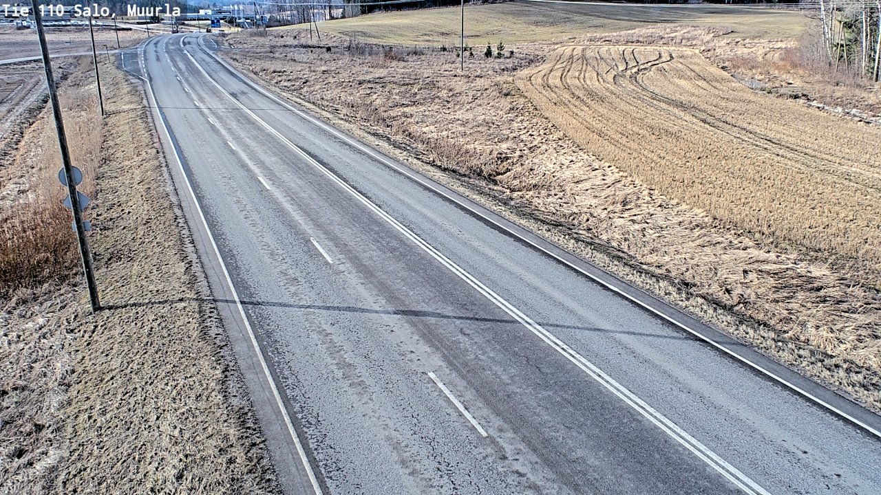 Weather Camera Image Road 110 Salo, Muurla, Salo, Varsinais-Suomi