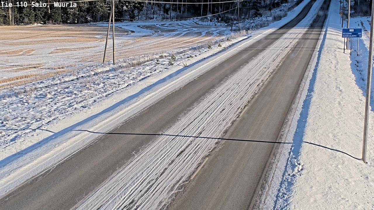 Weather Camera Image Väg 110 Salo, Muurla, Salo, Varsinais-Suomi