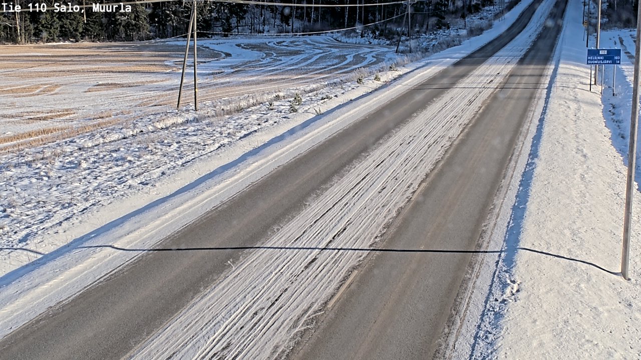 Weather Camera Image Väg 110 Salo, Muurla, Salo, Varsinais-Suomi