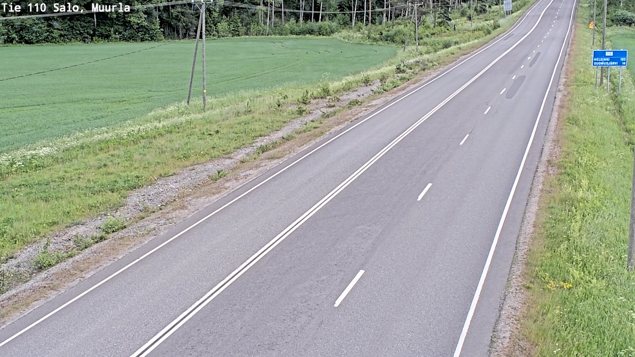Weather Camera Image Road 110 Salo, Muurla, Salo, Varsinais-Suomi