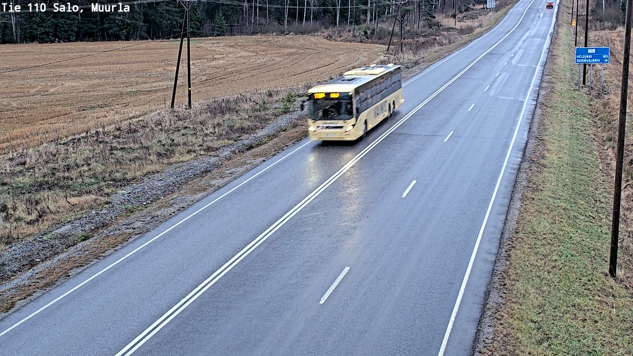 Weather Camera Image Väg 110 Salo, Muurla, Salo, Varsinais-Suomi