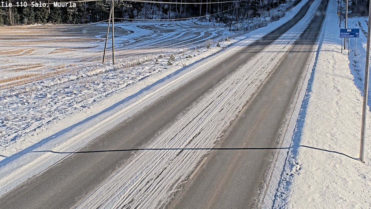 Weather Camera Image Väg 110 Salo, Muurla, Salo, Varsinais-Suomi