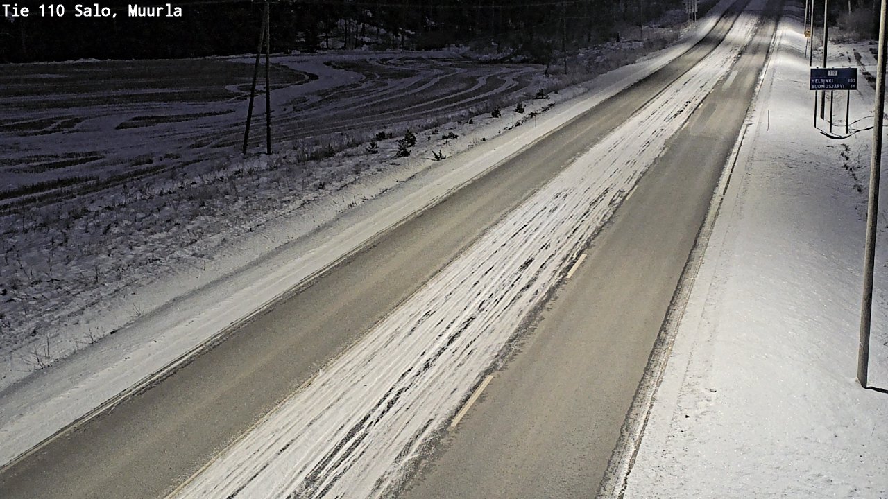 Weather Camera Image Road 110 Salo, Muurla, Salo, Varsinais-Suomi
