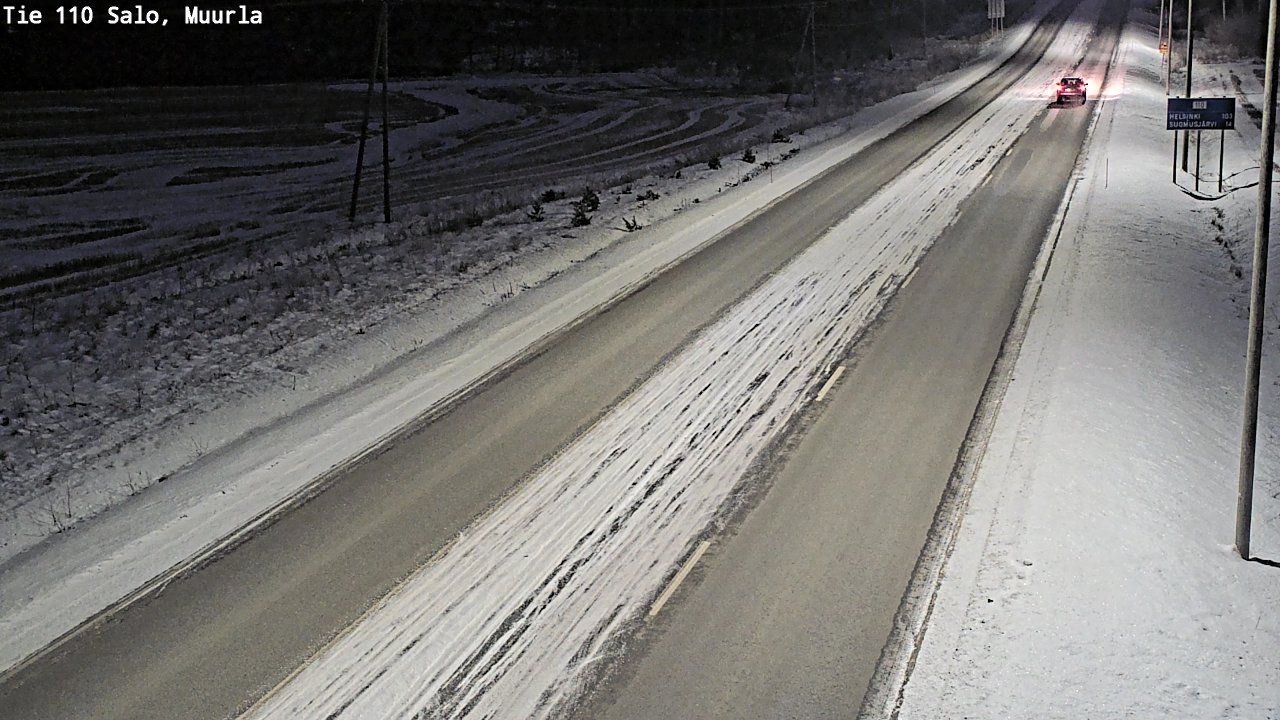 Weather Camera Image Road 110 Salo, Muurla, Salo, Varsinais-Suomi