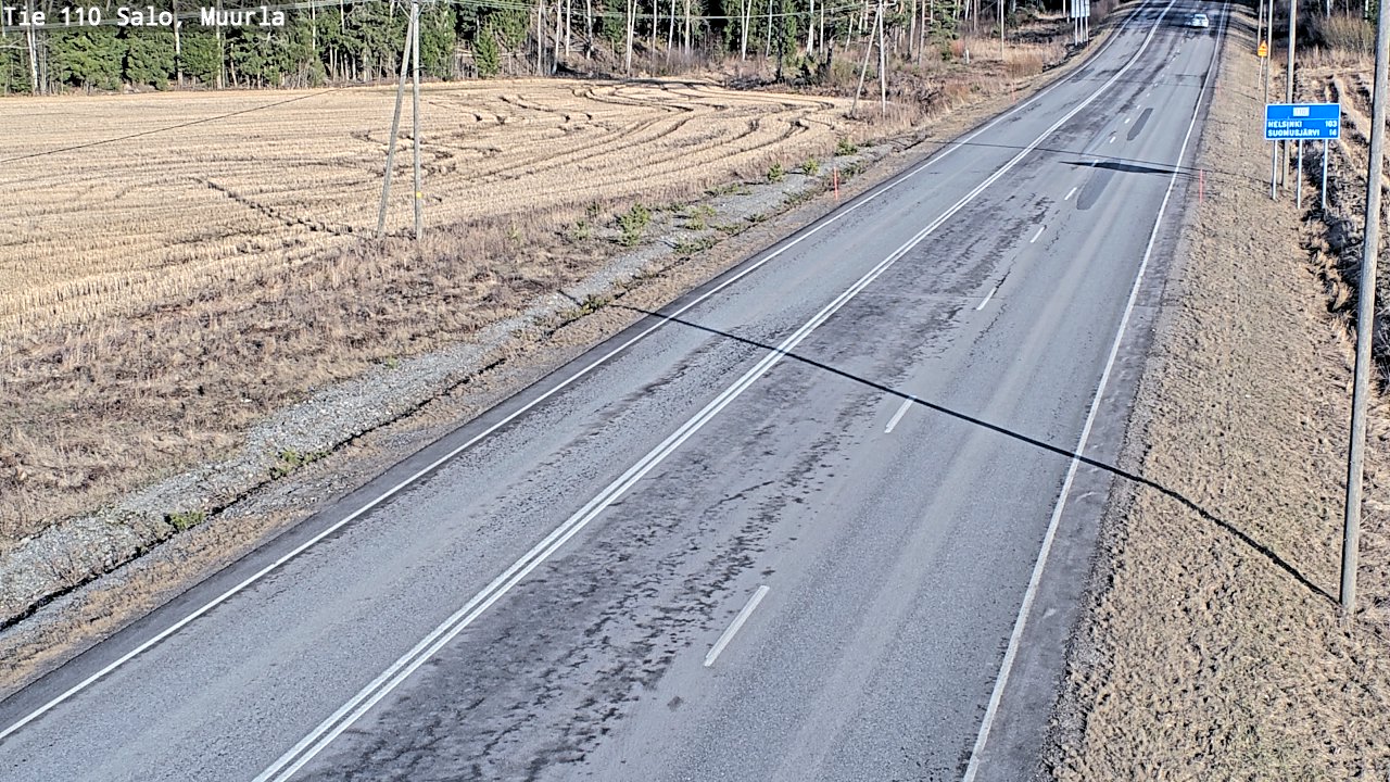 Weather Camera Image Road 110 Salo, Muurla, Salo, Varsinais-Suomi