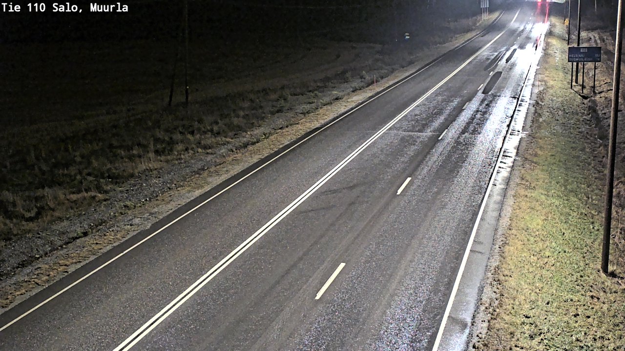Weather Camera Image Väg 110 Salo, Muurla, Salo, Varsinais-Suomi