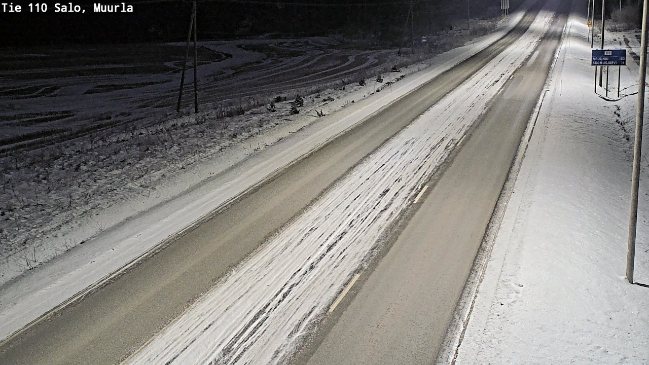 Weather Camera Image Road 110 Salo, Muurla, Salo, Varsinais-Suomi