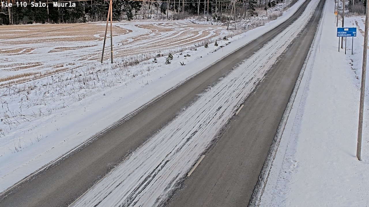 Weather Camera Image Väg 110 Salo, Muurla, Salo, Varsinais-Suomi