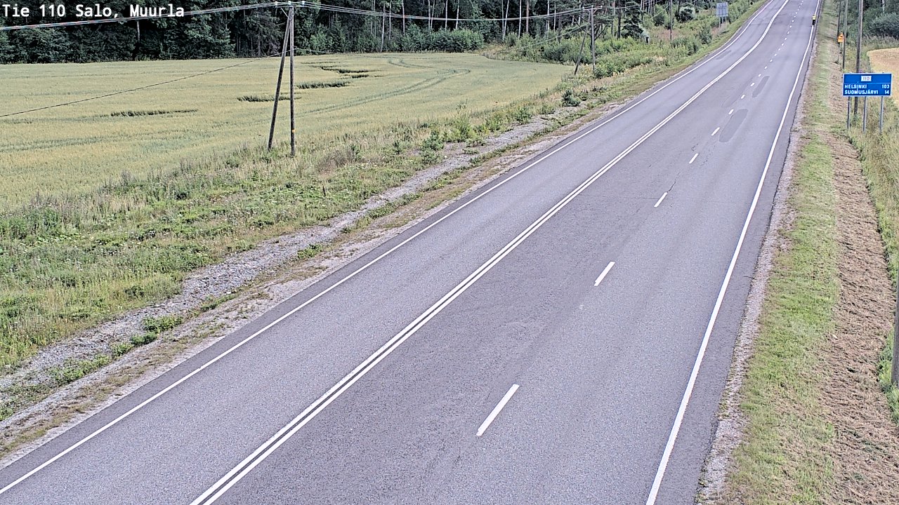 Kelikamerat Kuva Tie 110 Salo, Muurla, Salo, Varsinais-Suomi