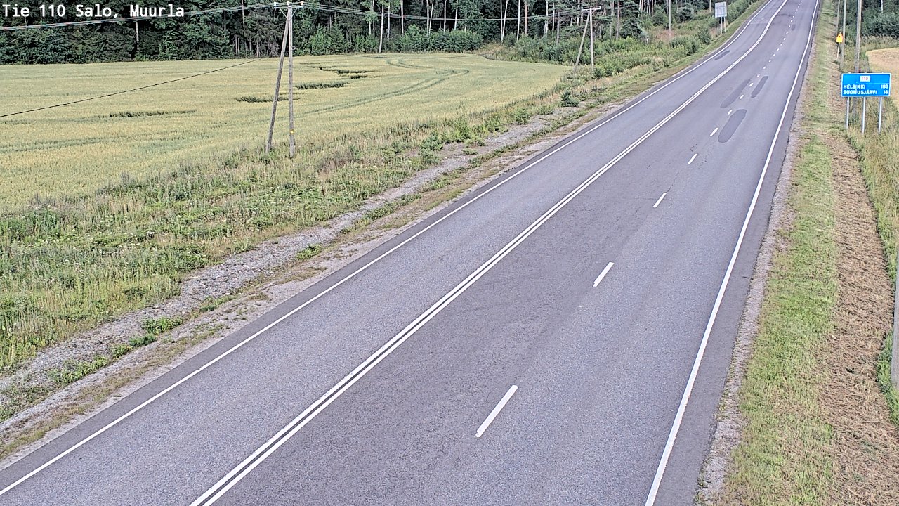 Kelikamerat Kuva Tie 110 Salo, Muurla, Salo, Varsinais-Suomi