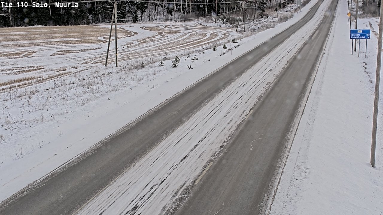 Weather Camera Image Väg 110 Salo, Muurla, Salo, Varsinais-Suomi