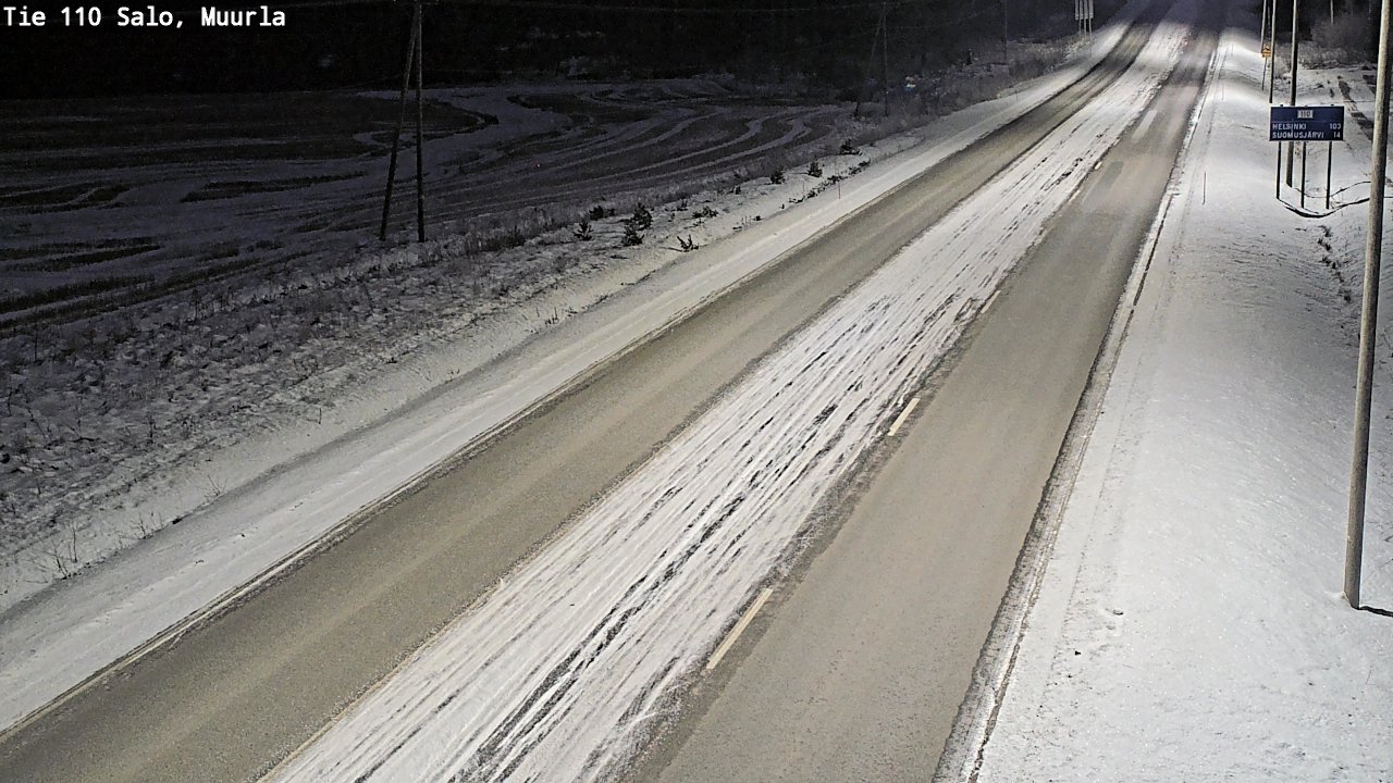 Weather Camera Image Road 110 Salo, Muurla, Salo, Varsinais-Suomi