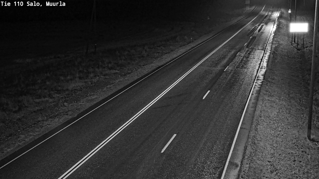 Weather Camera Image Väg 110 Salo, Muurla, Salo, Varsinais-Suomi