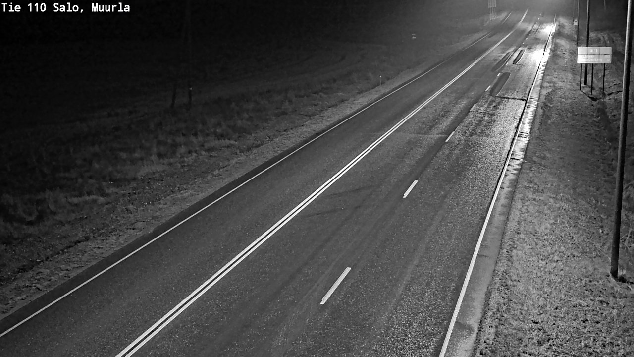 Weather Camera Image Väg 110 Salo, Muurla, Salo, Varsinais-Suomi